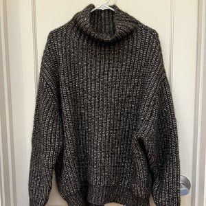 Aritzia Wilfred Brown Montpellier 100% Wool Turtleneck